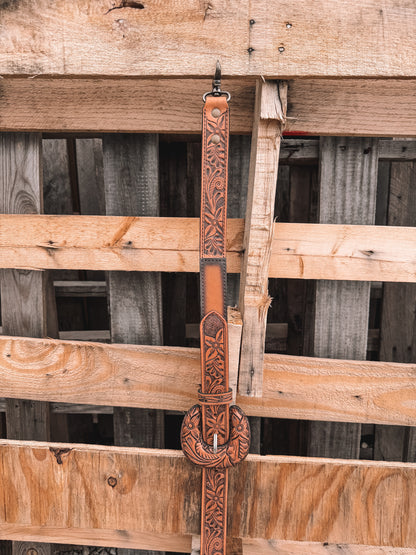Bare Tooled Leather Crossbody Strap
