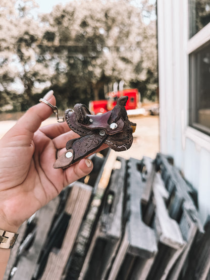 Mini Saddle Keychain