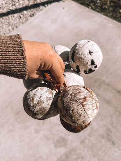 Cowhide Ornament Set of 6