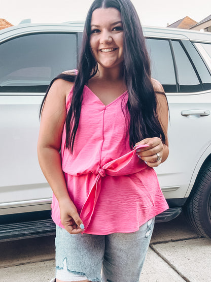 Flamingo Pink Tank Top