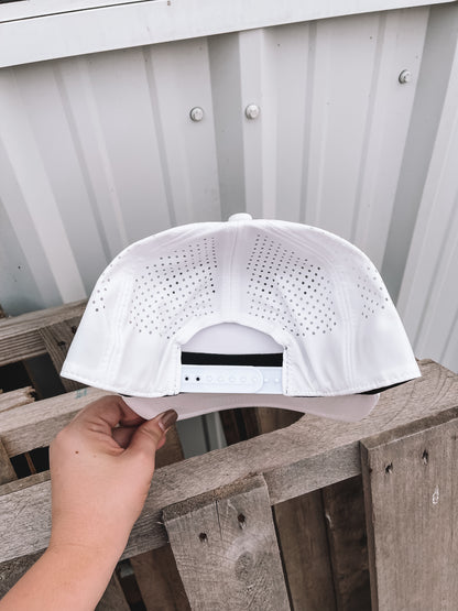 Black & White Steer Trucker Hat