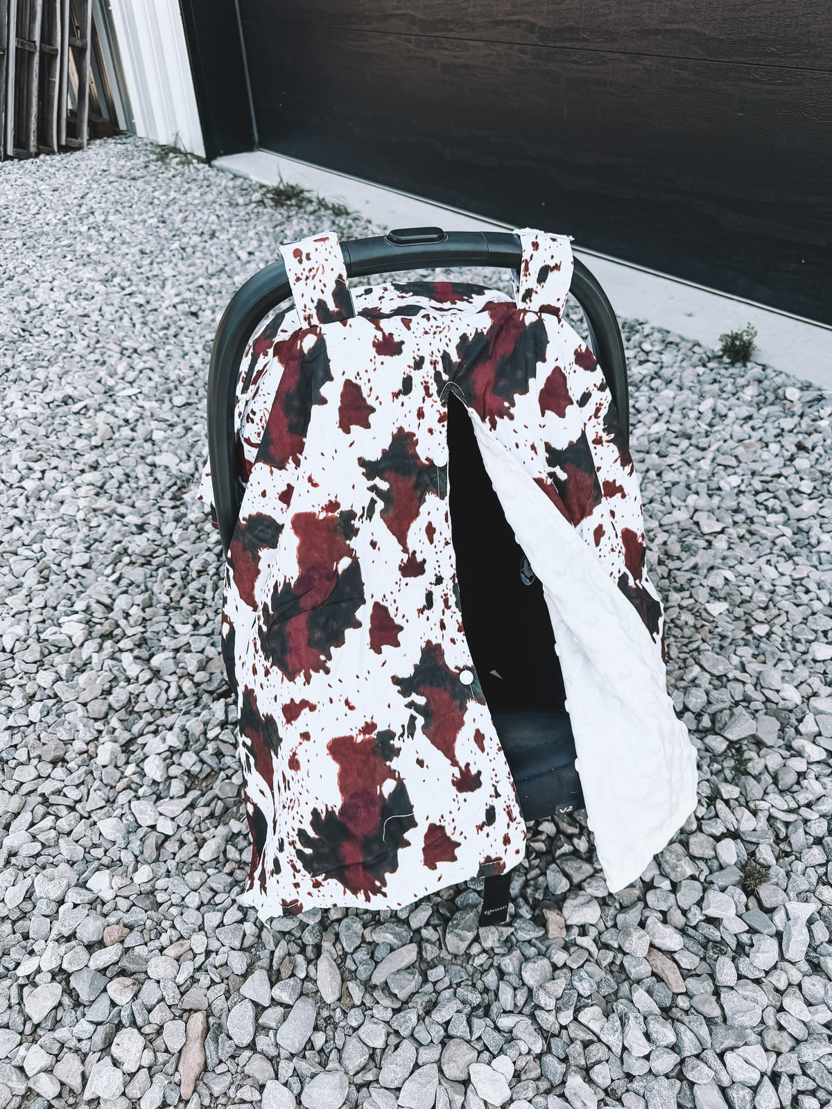 Car Seat Cover - Brown Cow