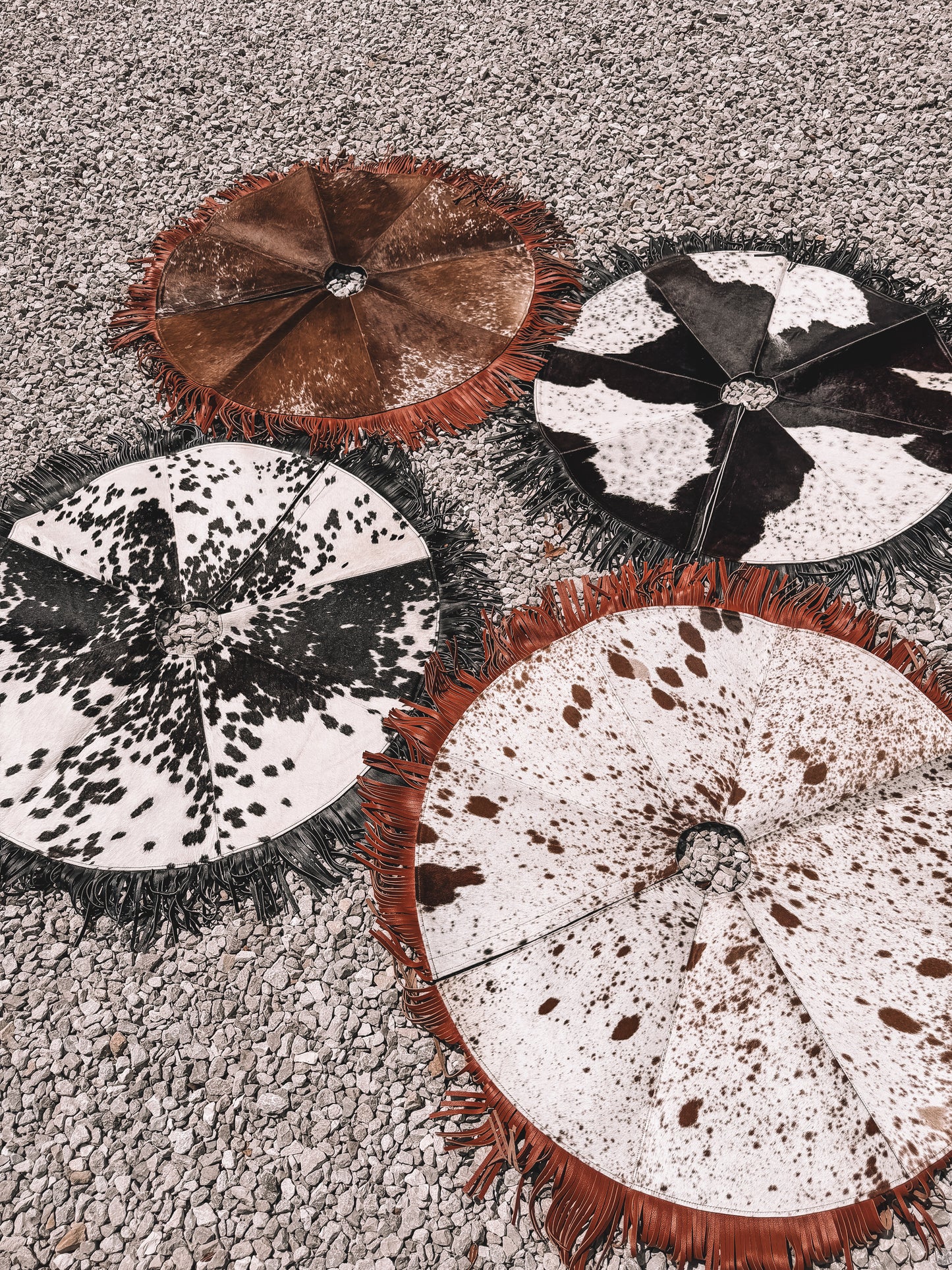 Cowhide Christmas Tree Skirt
