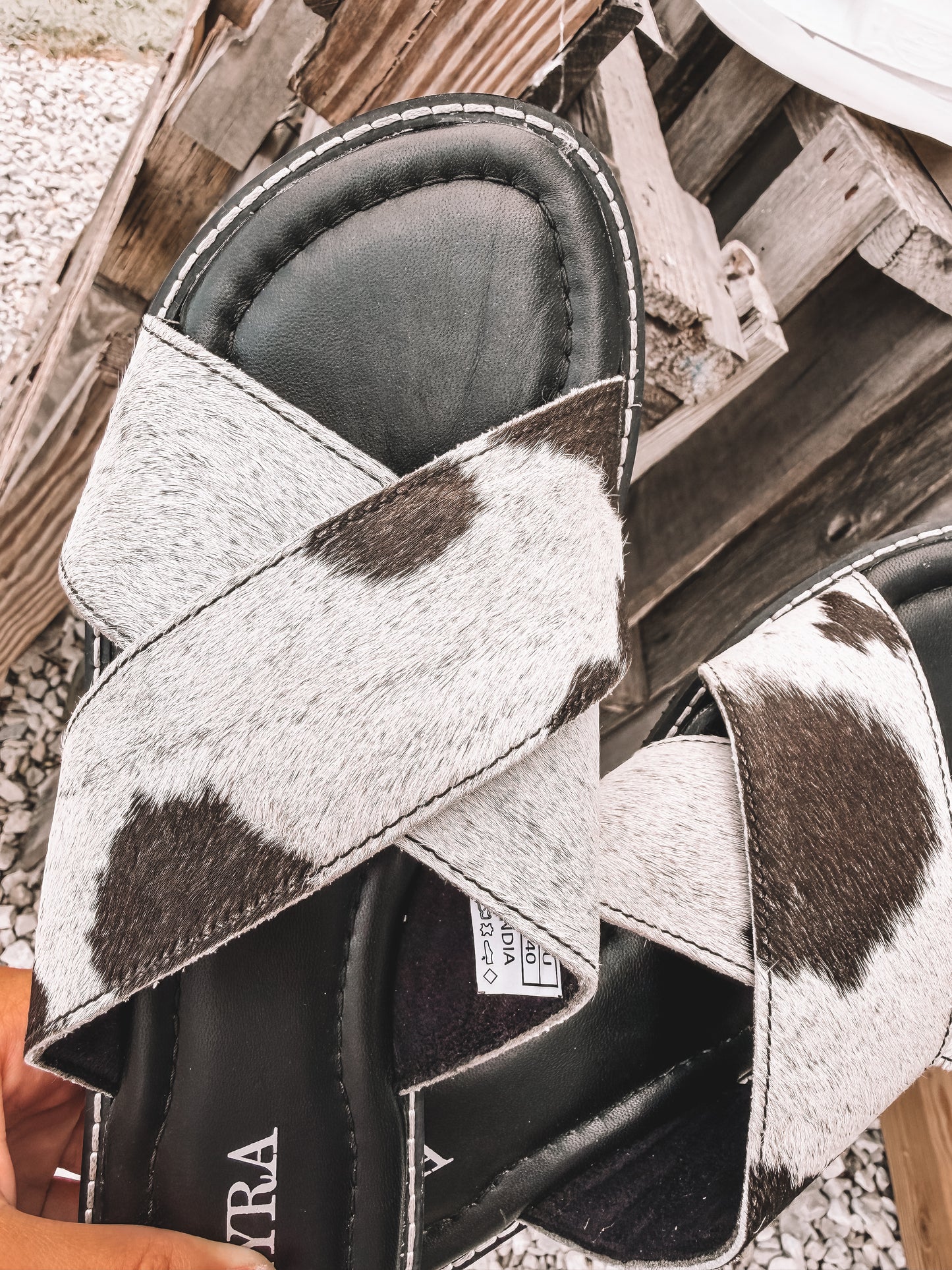 El Paso Cowhide Sandals