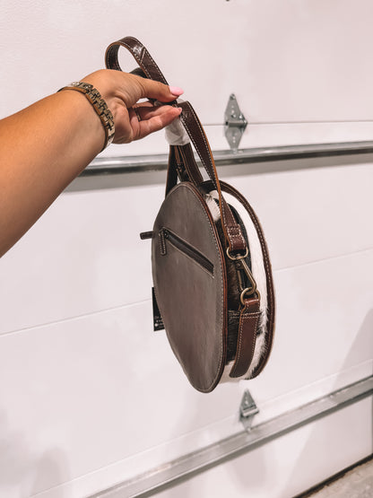 Boho Cowhide Canteen Crossbody