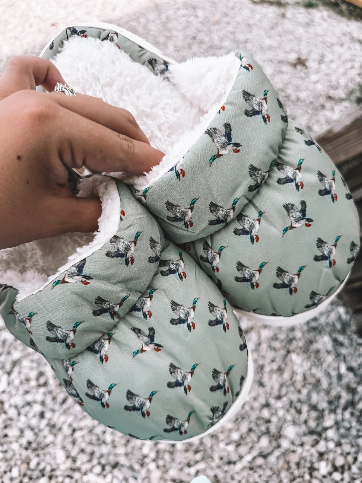 Green Duck Slippers