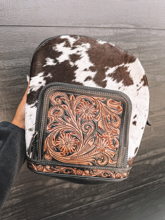 Old Mill Cowhide Mini Backpack