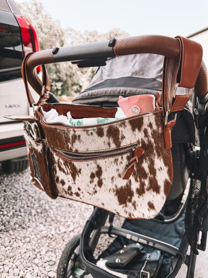 Cowhide Stroller Bag