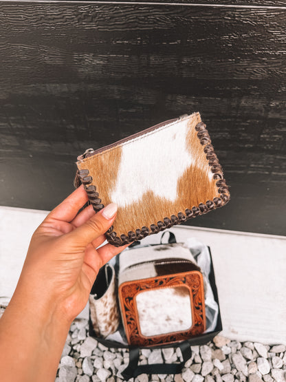 Cowhide Jewelry Box Wallet Koozie Bundle
