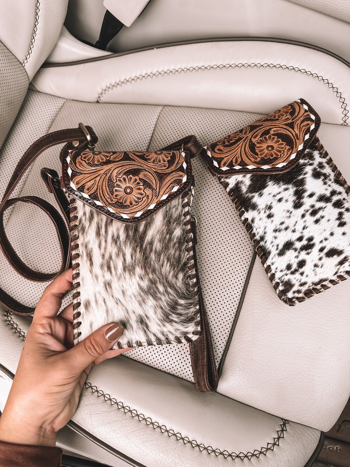 Cowhide & Leather Phone Purse