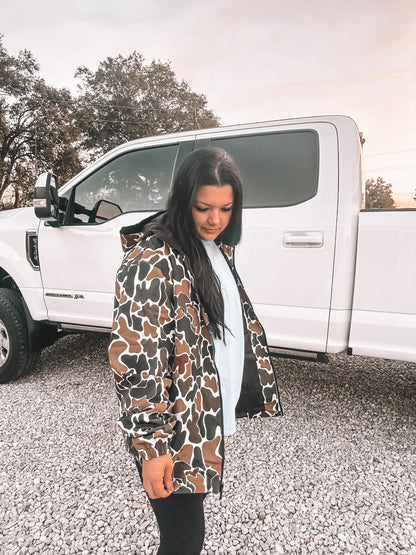 Camo Rain Coat PREORDER