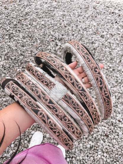 Cowhide & Leather Steering Wheel Cover 15 inch