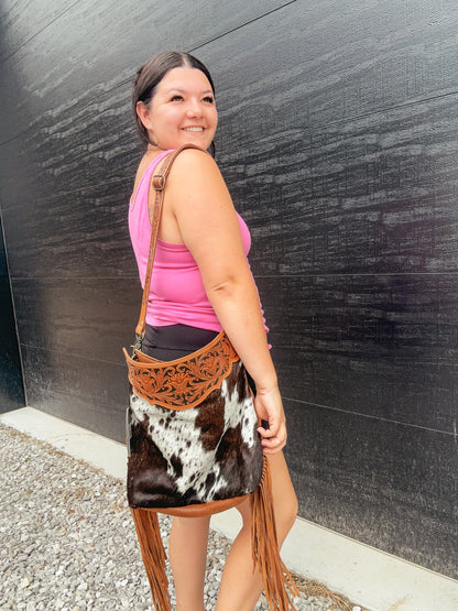 Aponi Cowhide Leather Crossbody - Concealed Carry