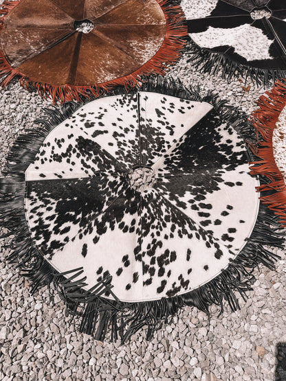 Cowhide Christmas Tree Skirt