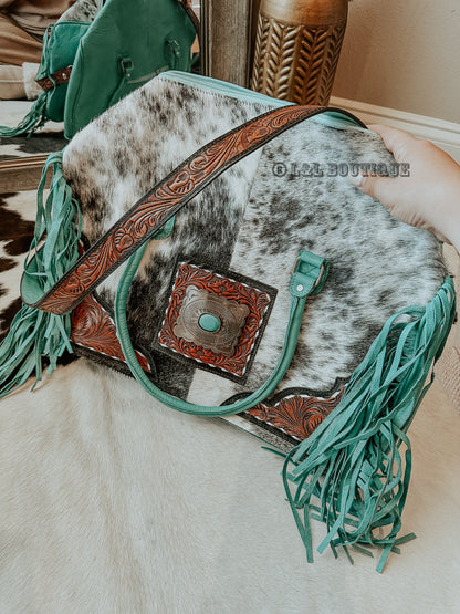 Rolling Stones Turquoise Duffle Bag