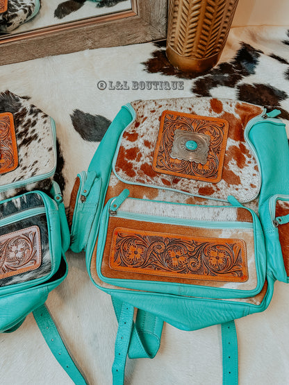 Turquoise is Back Buckle Backpack * Black Friday