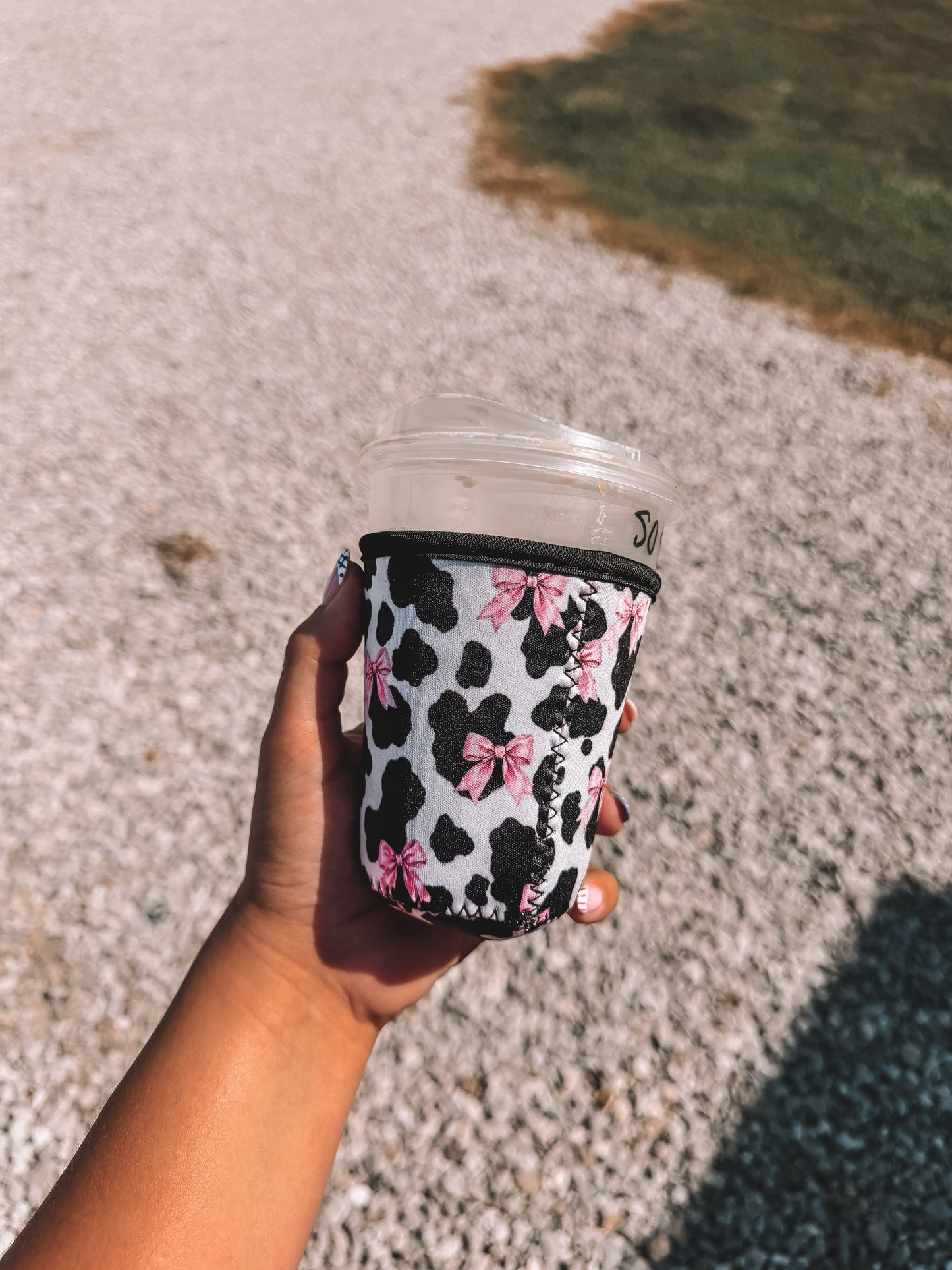 Coquette Cow Latte Koozie