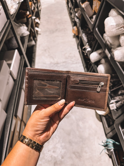 Men’s Dark Brown Star Wallet