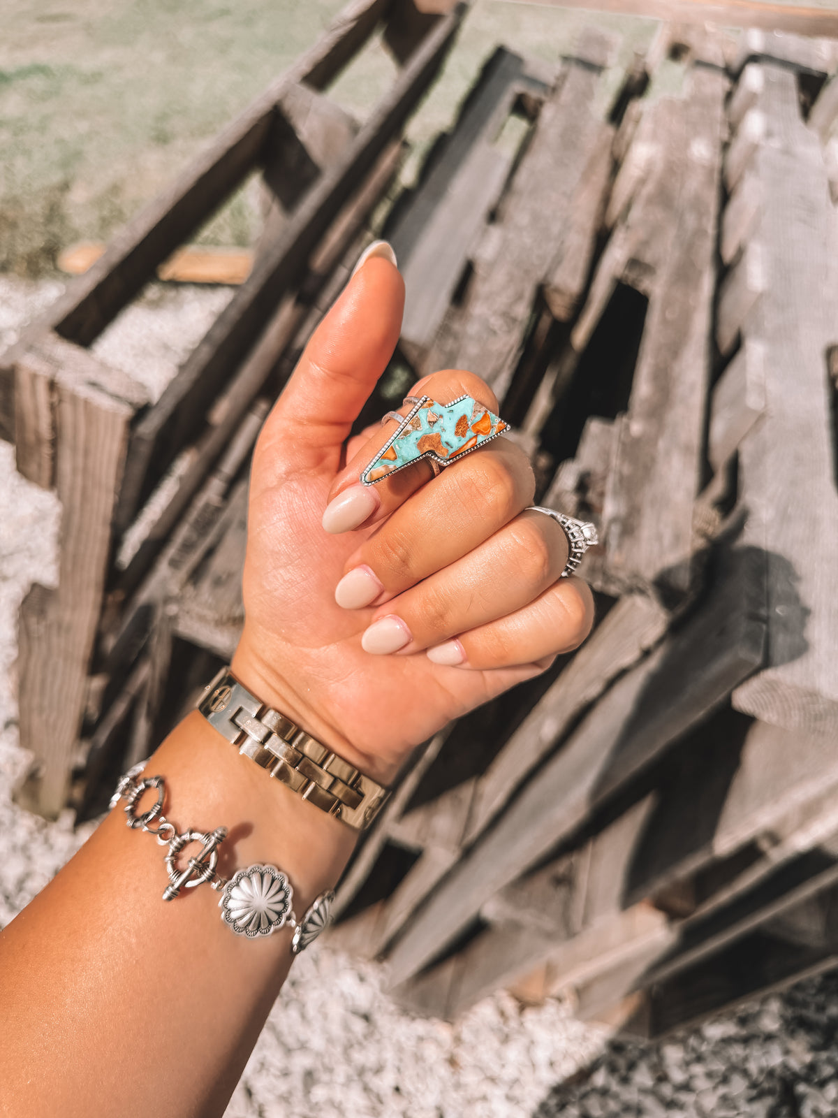 Electric Natural Turquoise Ring