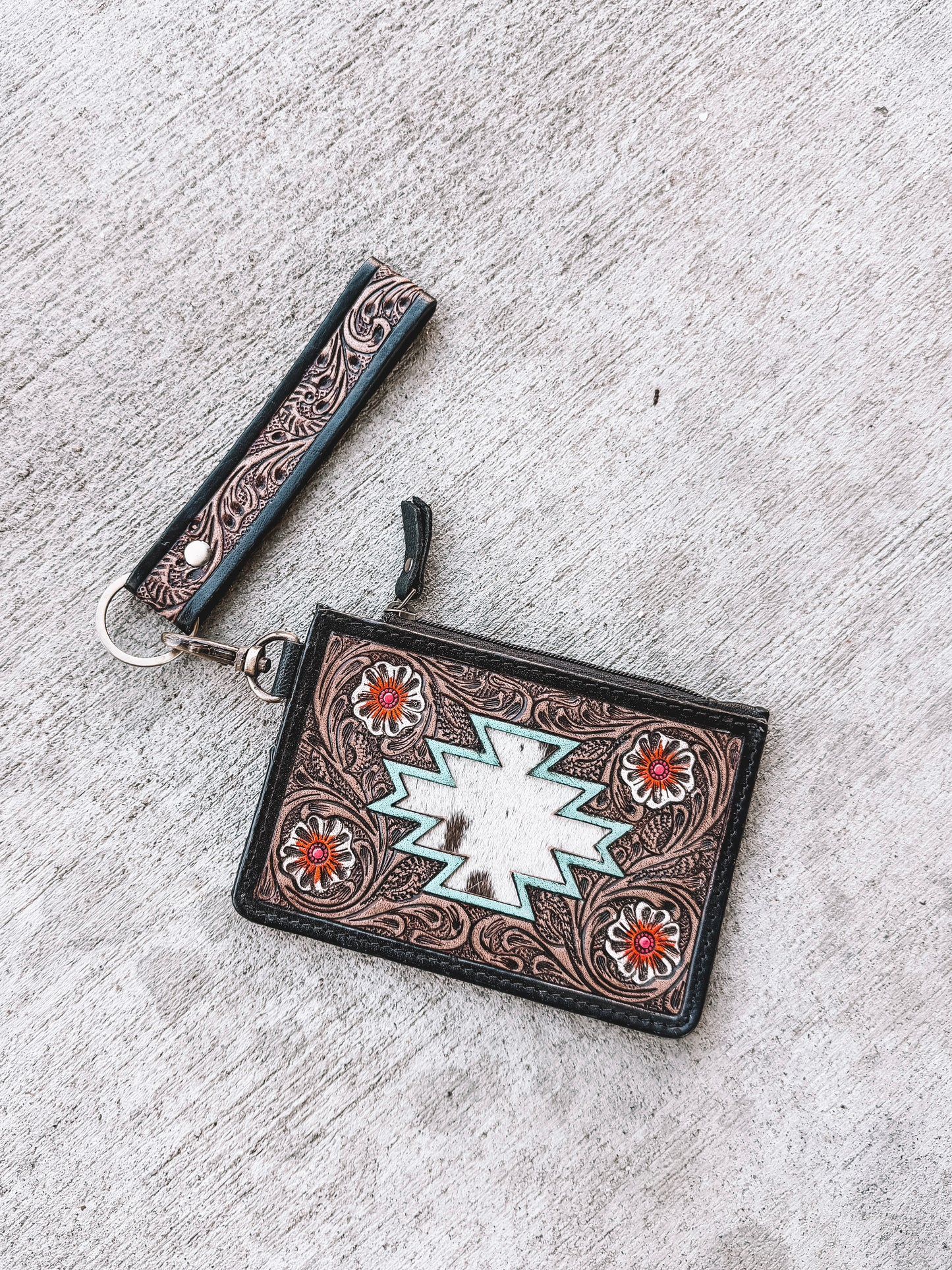Pride Card Holder Keychain Aztec