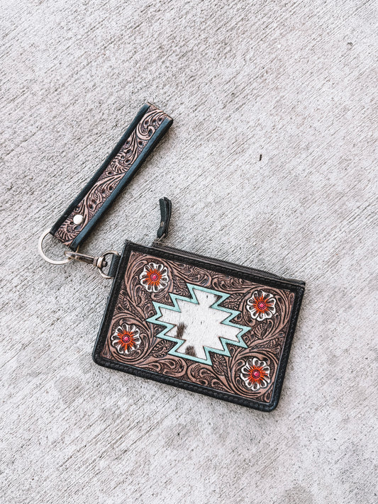 Pride Card Holder Keychain Aztec