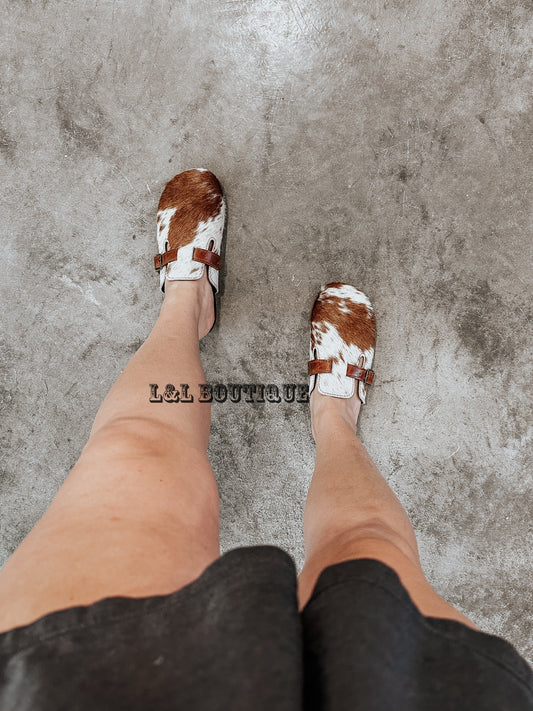 Cowhide Potato Style Shoes