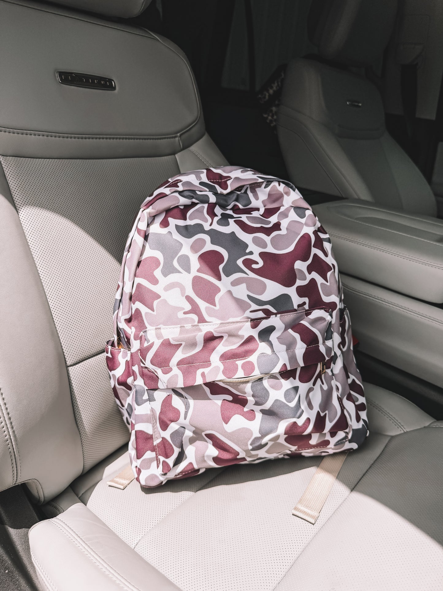 School Backpack - Gray Camo