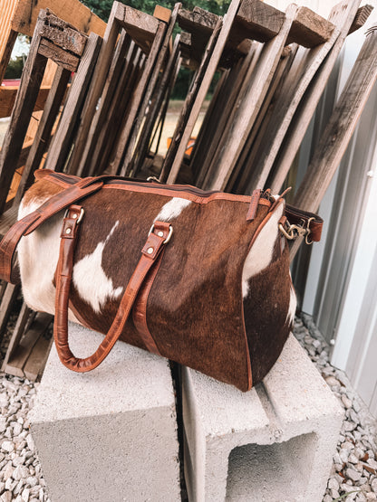 Lubbock Cowhide Duffle Bag