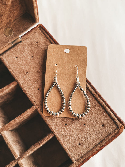 Genuine Beaded Drop Earrings