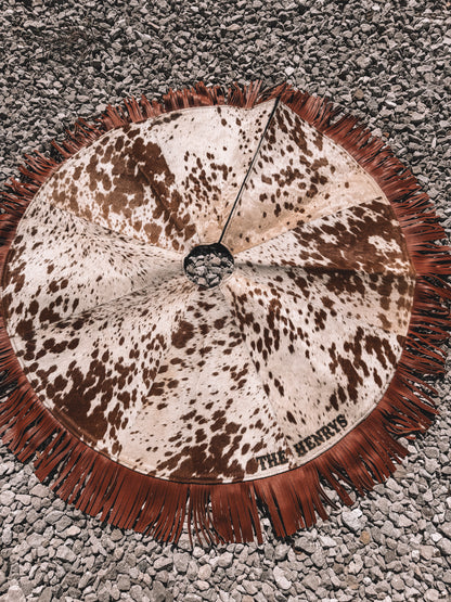 Cowhide Christmas Tree Skirt