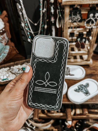 Velvet Boot Stitched Phone Case