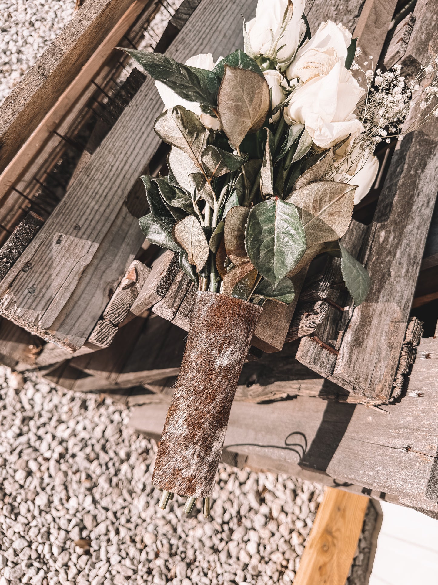 Cowhide Bouquet Wrap