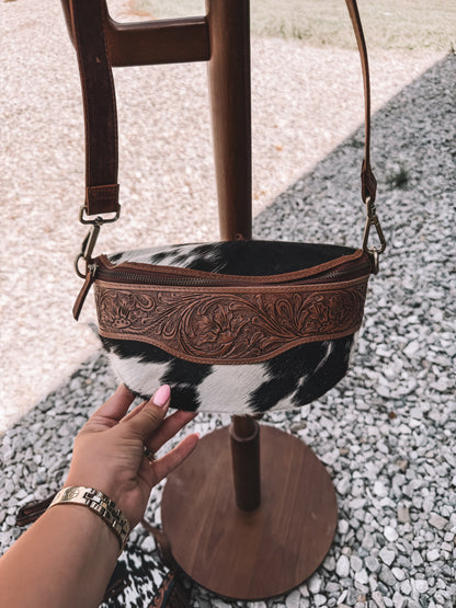 Wildwood Cowhide & Leather Bum Bag