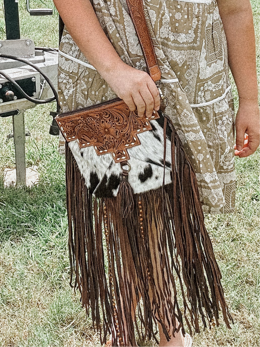 Moroney Cowhide Crossbody