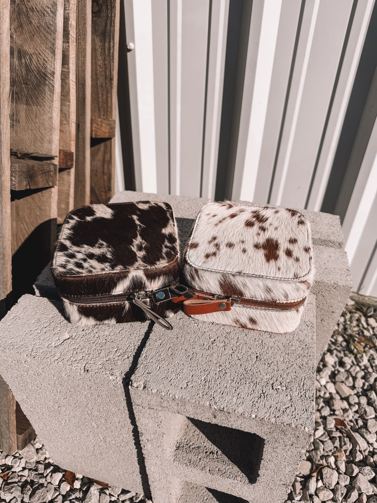 Cowhide Jewelry Box