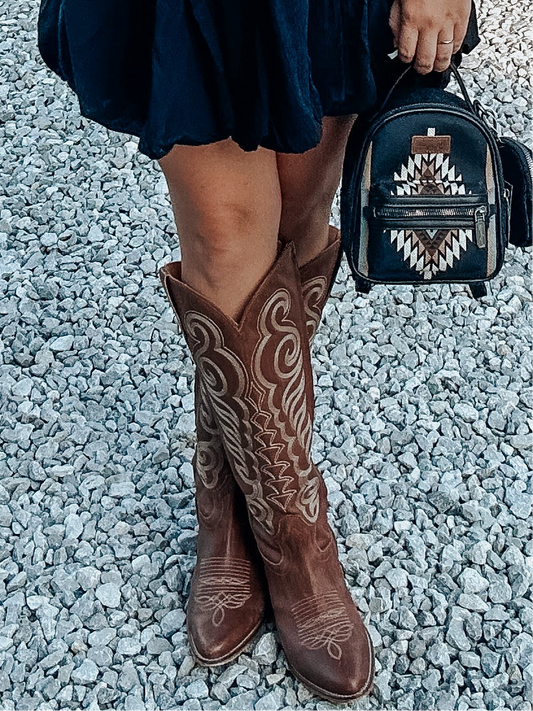 Nale Leather Boots in Brown