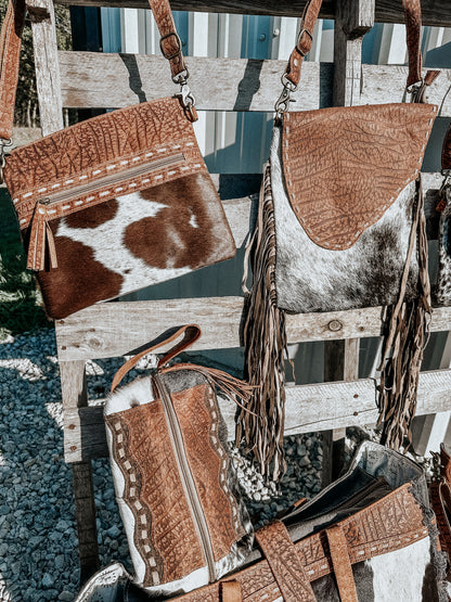 Gloss Cowhide Bag Collection - Set of 7