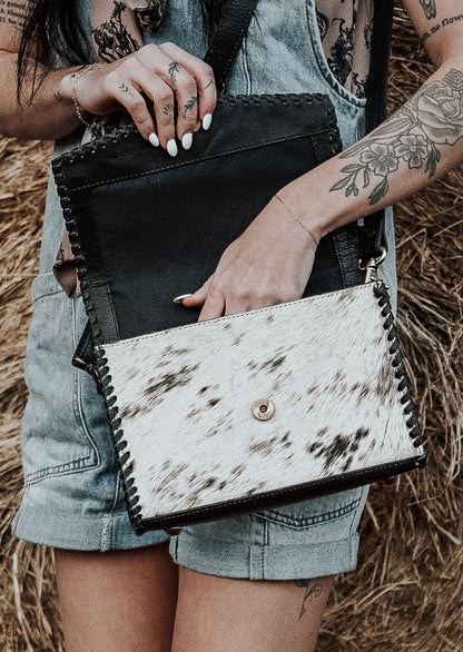 Hudson Cowhide Crossbody