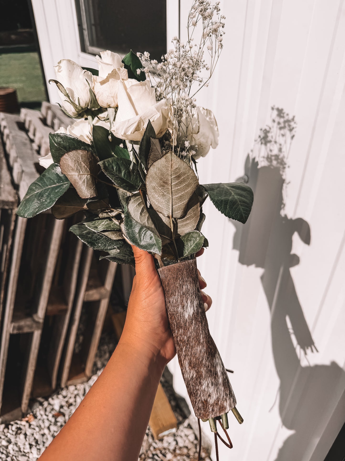 Cowhide Bouquet Wrap