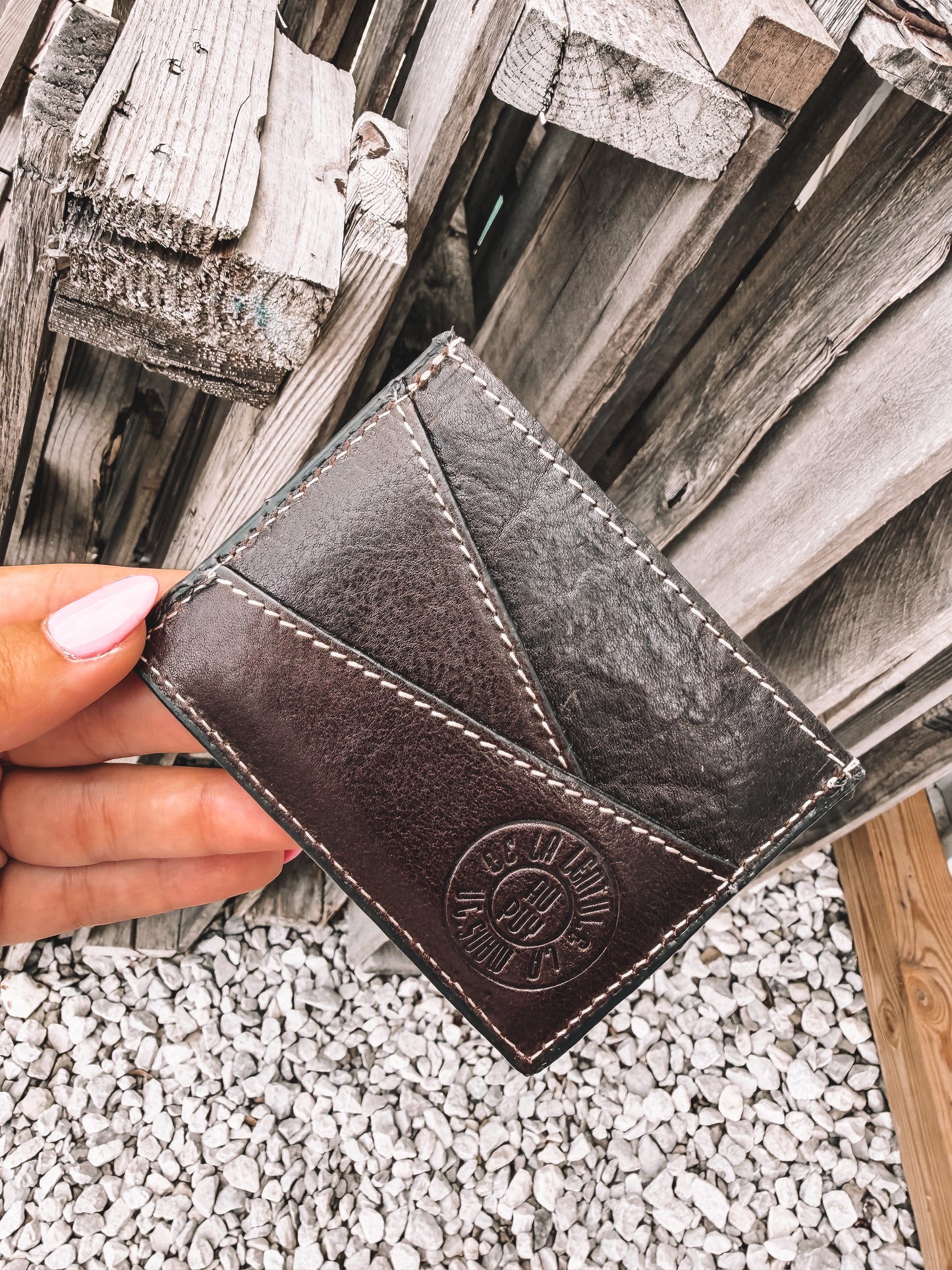 Penumbra Tooled Leather Card Holder
