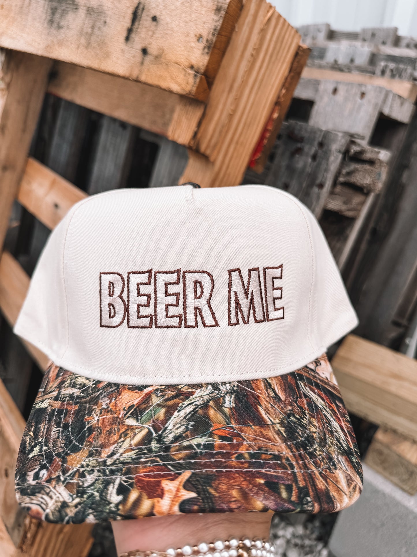 Beer Me Trucker Hat - Camo