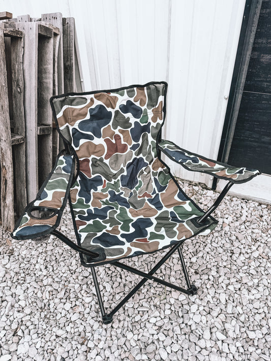 Old School Camo Lawn Chair - Kids PREORDER