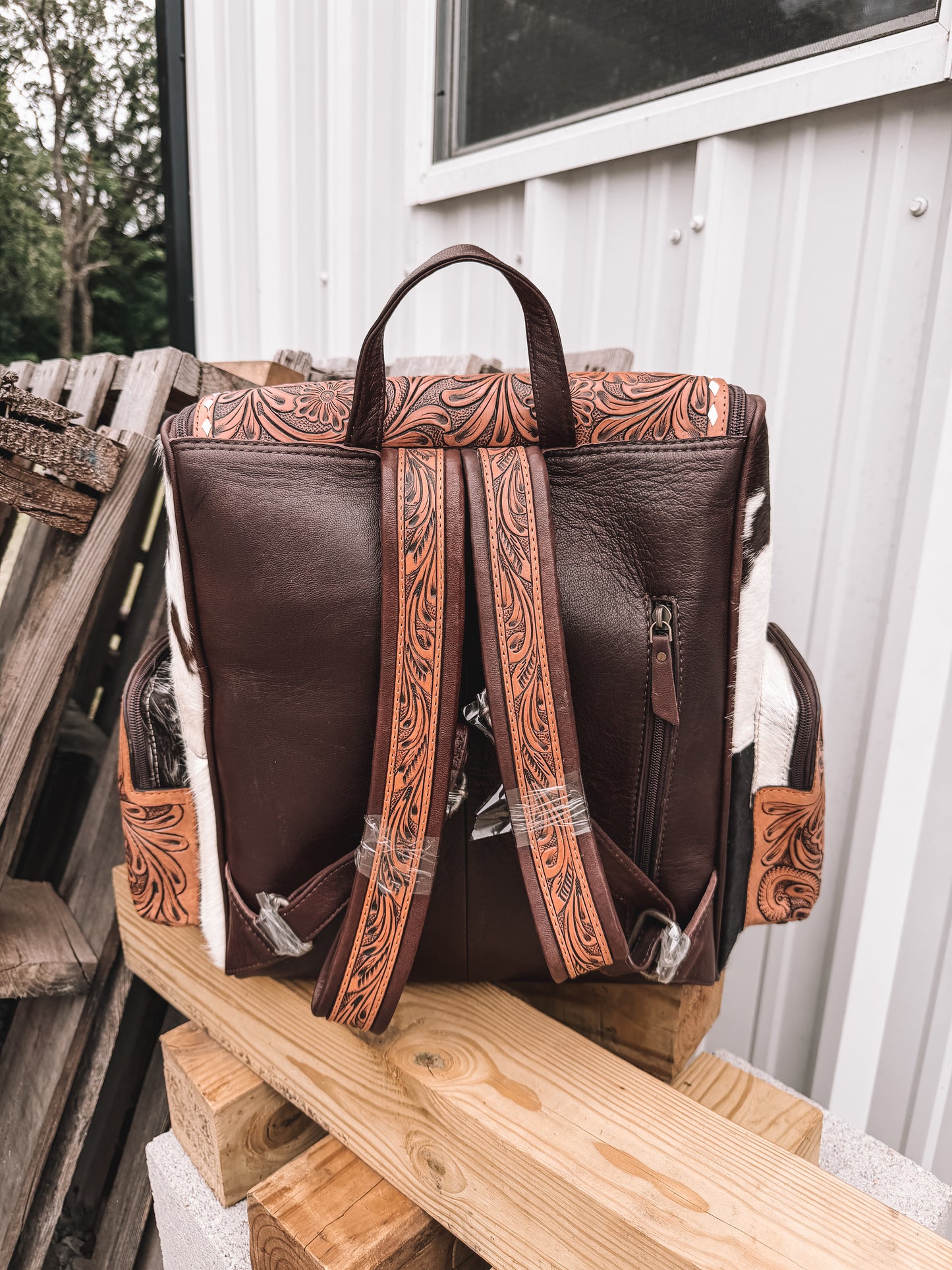 Aces Cowhide Backpack