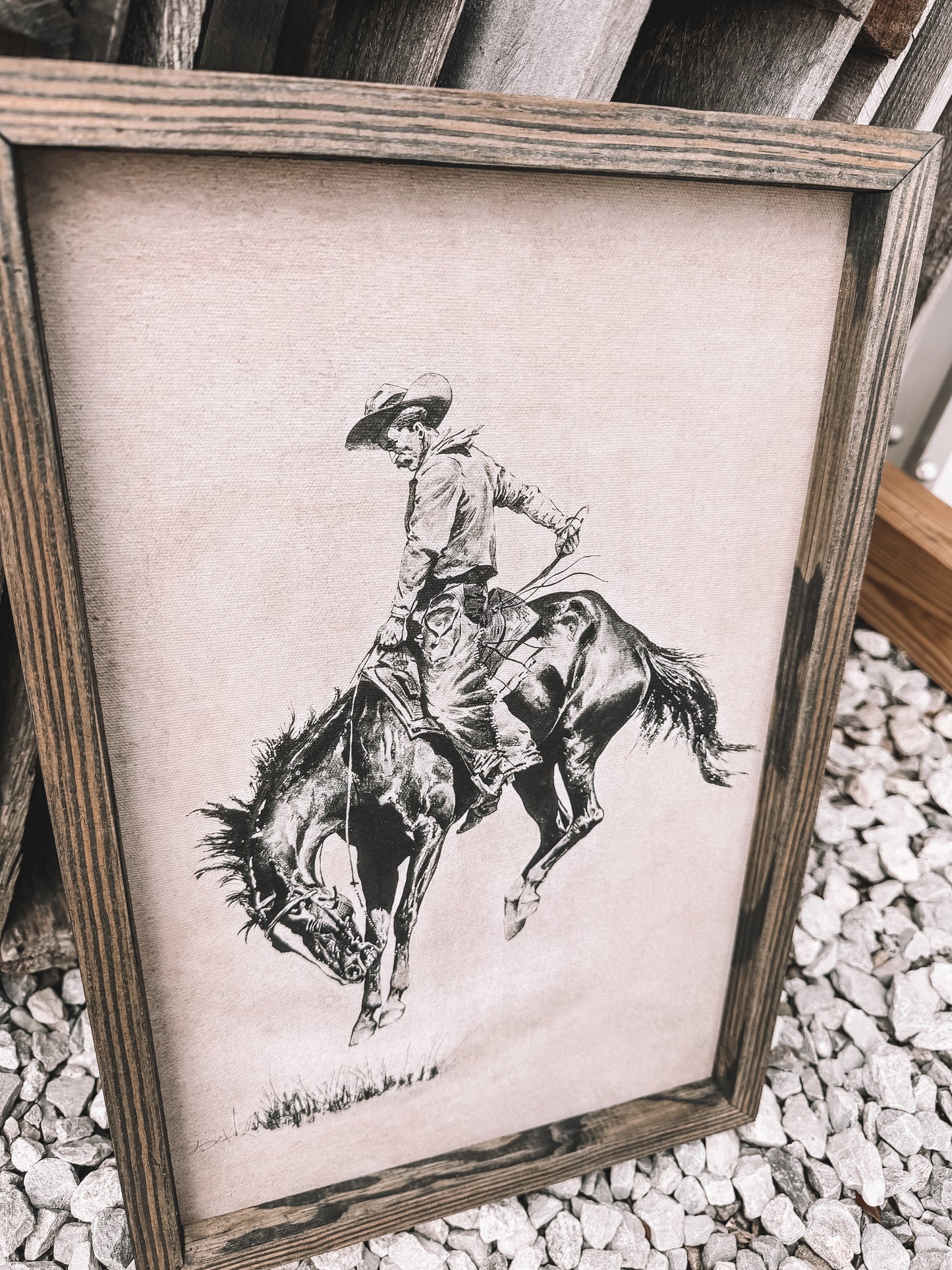 Ride Em Cowboy Wooden Decor