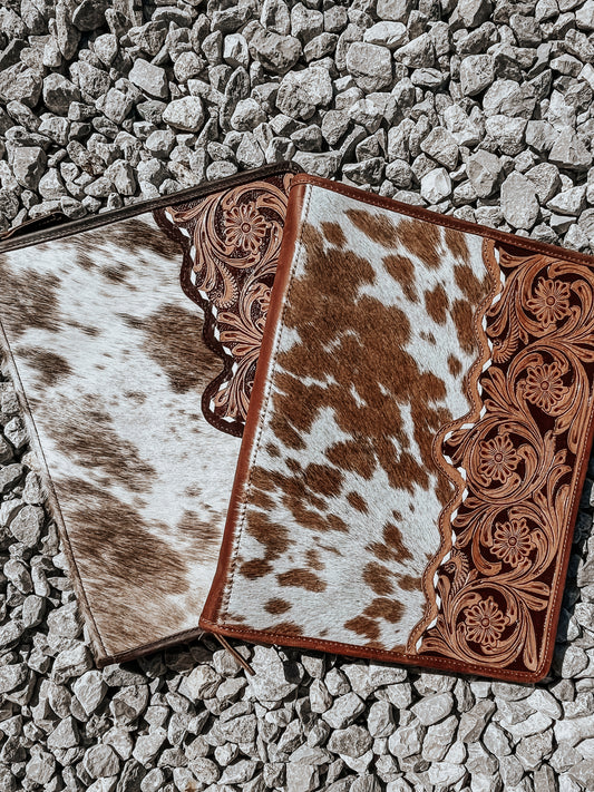 Cowhide Notepad/Clipboard