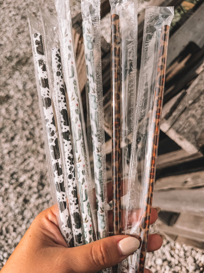 Printed Straw