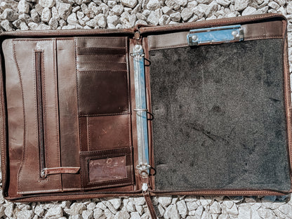 Cowhide Notepad/Clipboard