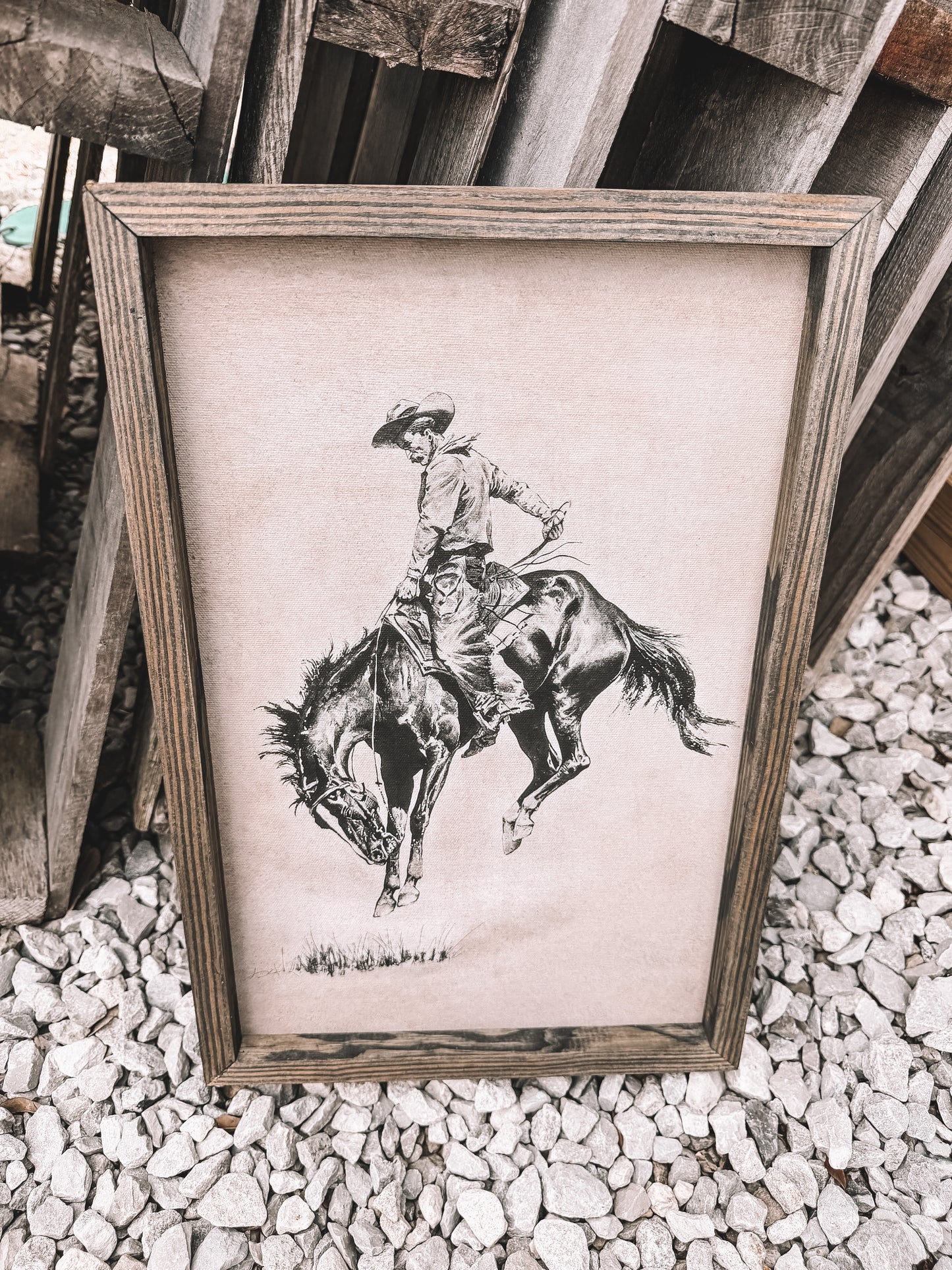 Ride Em Cowboy Wooden Decor