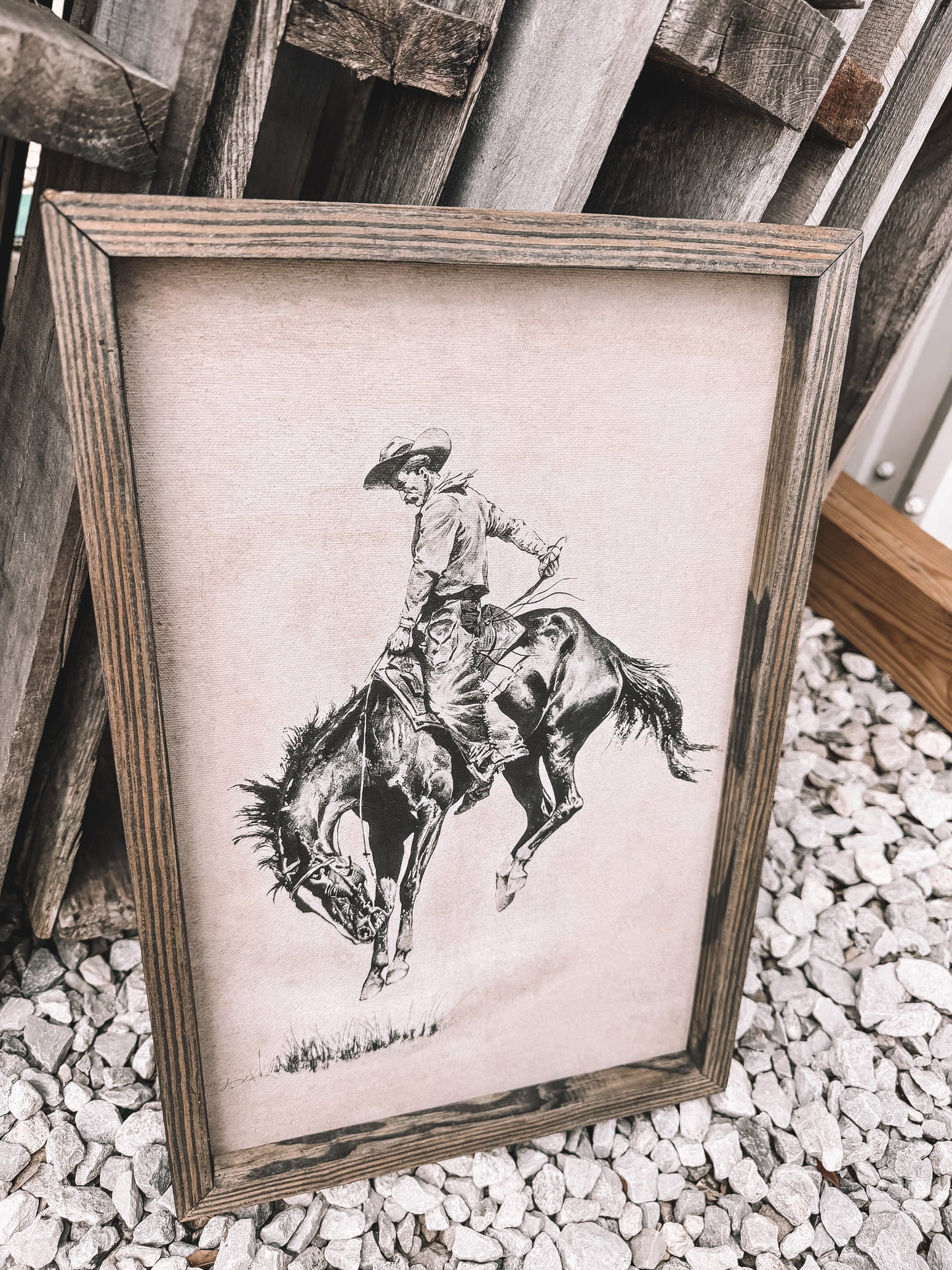 Ride Em Cowboy Wooden Decor