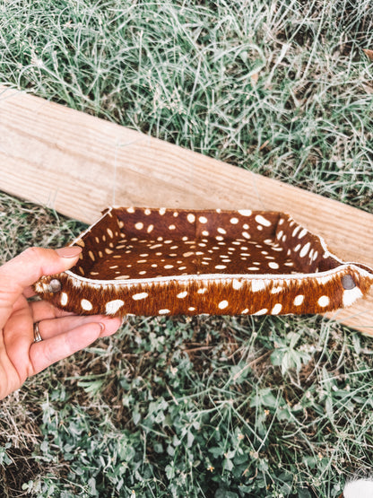 Fawn Print Hair-On Tray